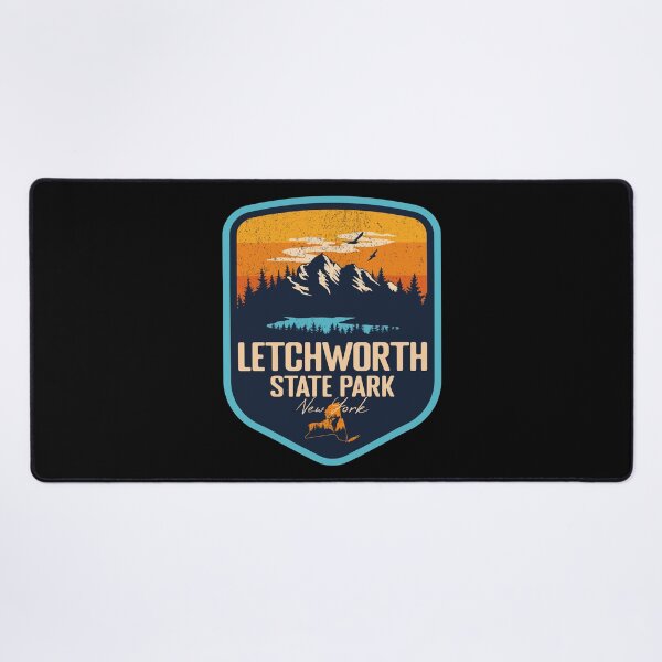 Item preview, Letchworth State Park New York - NY Sunset Grunge Texture Badge Forest and Wilderness  designed and sold by mountainfad.