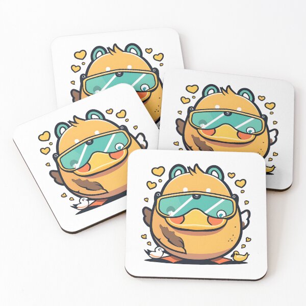 Item preview, Cute yellow fat duck designed and sold by SabyDigitalArt.