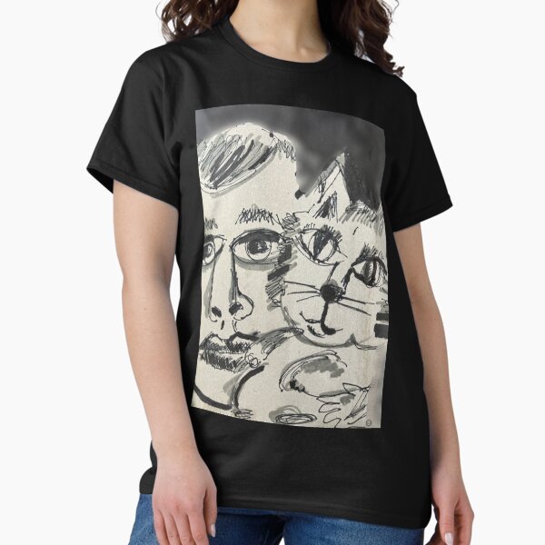 Kitty cat and Boy Classic T-Shirt