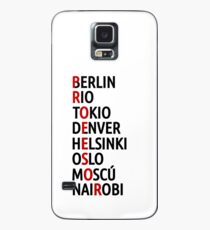 La Casa de Papel Names of Cities Case/Skin for Samsung Galaxy