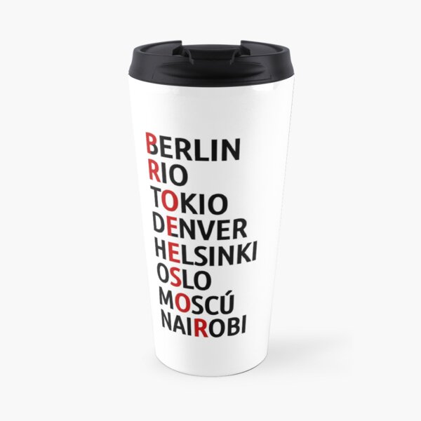 La Casa de Papel Noms des Villes Mug isotherme