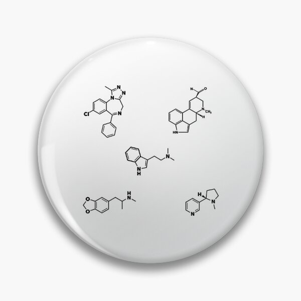 Artikelvorschau, Xanax, LSD, DMT, MDMA, Nikotin-chemische Strukturmoleküle entworfen und verkauft von ScienceCorner.