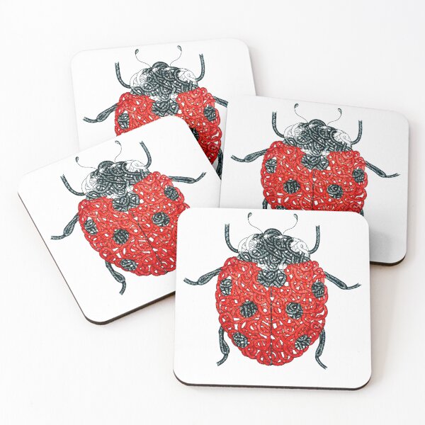Item preview, Ladybug / Animal portrait / Line art / Dot art designed and sold by Tomaudebert.