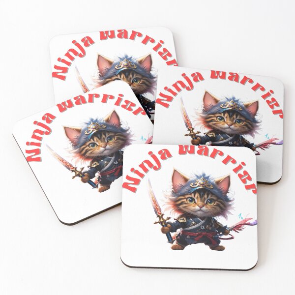 Item preview, Ninja cat, cat warriors ,samurai cat,brave cat, cute ninja cat, mamma's cat, japanese samurai cat, super hero cat, vintage ninja cat, vintage cat, gifts for her designed and sold by Cat-culture-art.