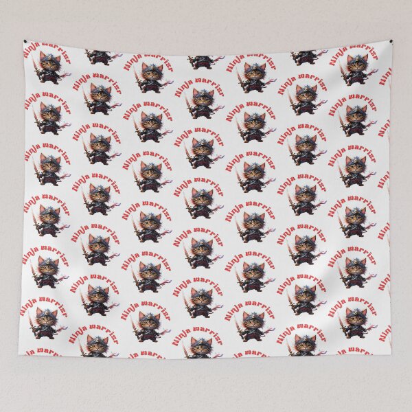 Item preview, Ninja cat, cat warriors ,samurai cat,brave cat, cute ninja cat, mamma's cat, japanese samurai cat, super hero cat, vintage ninja cat, vintage cat, gifts for her designed and sold by Cat-culture-art.