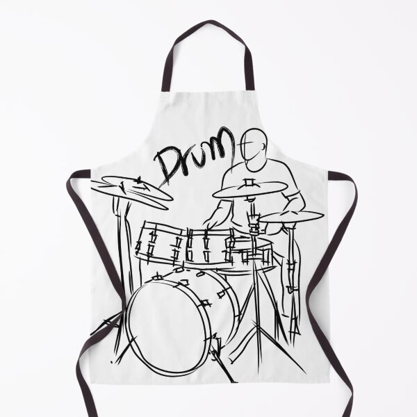 Item preview, Line Art Drawing Drummer Drumming Drum Set designed and sold by CJansuebsri.