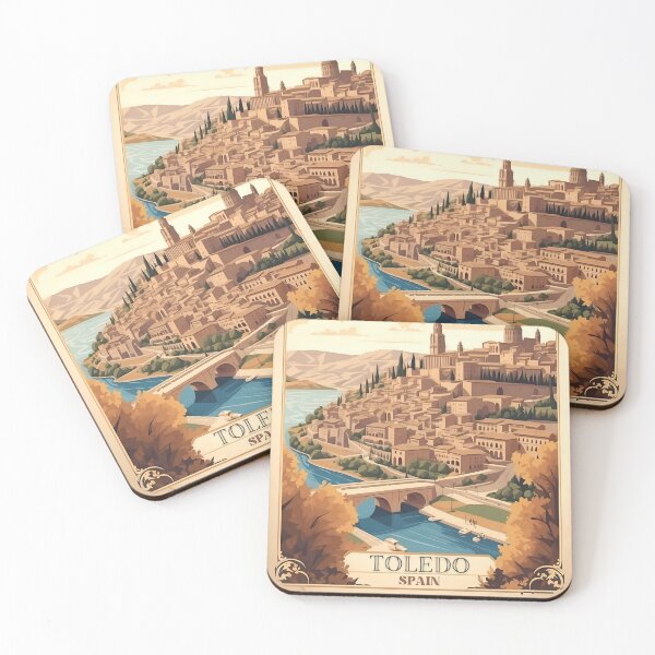 Item preview, Journey into Toledo's Past: Vintage Retro Travel Illustration designed and sold by Ceemko's Vintage Corner.