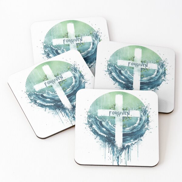 Item preview, Forgiven, Cross, Water and Plants Art designed and sold by Faithloveshop.