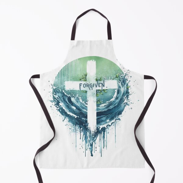 Item preview, Forgiven, Cross, Water and Plants Art designed and sold by Faithloveshop.