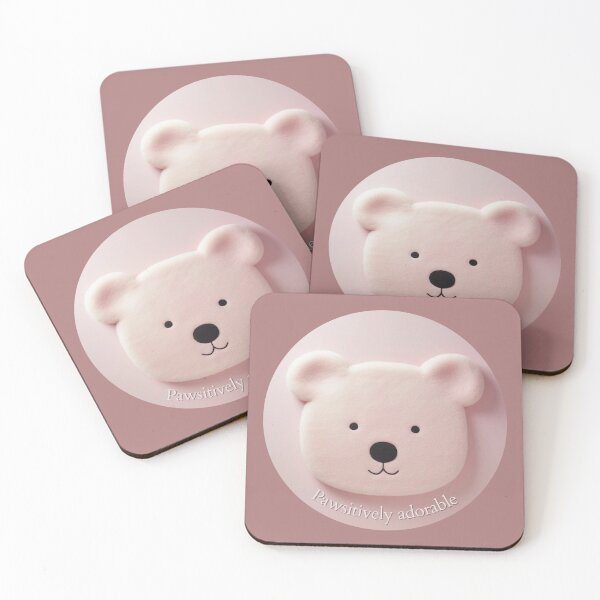 Item preview, Pink Polar Bear Pawsitively Adorable designed and sold by AnnDard.