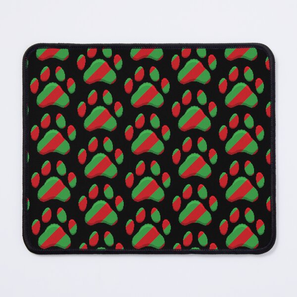 Item preview, Festive Stripes Pixel Pawprint designed and sold by galaxydaydreams.