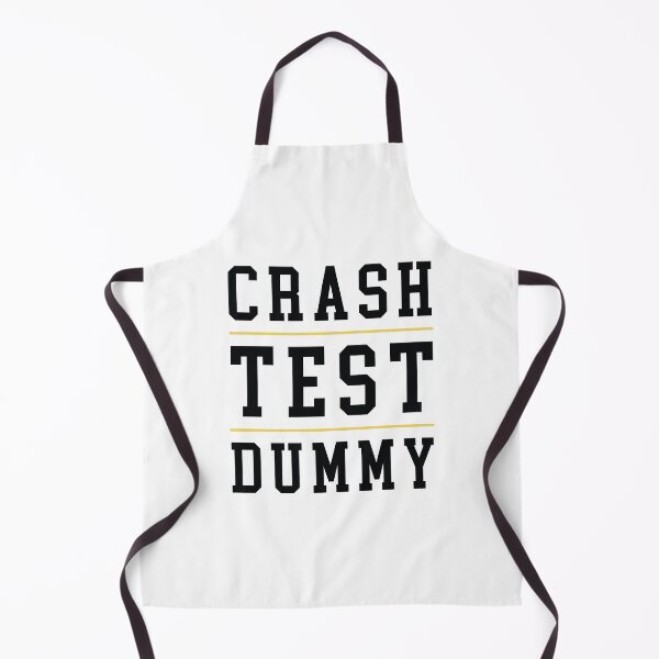 Item preview, Crash Test Dummy Yellow Dark Black Text with Yellow Line Separated designed and sold by activlifewear.
