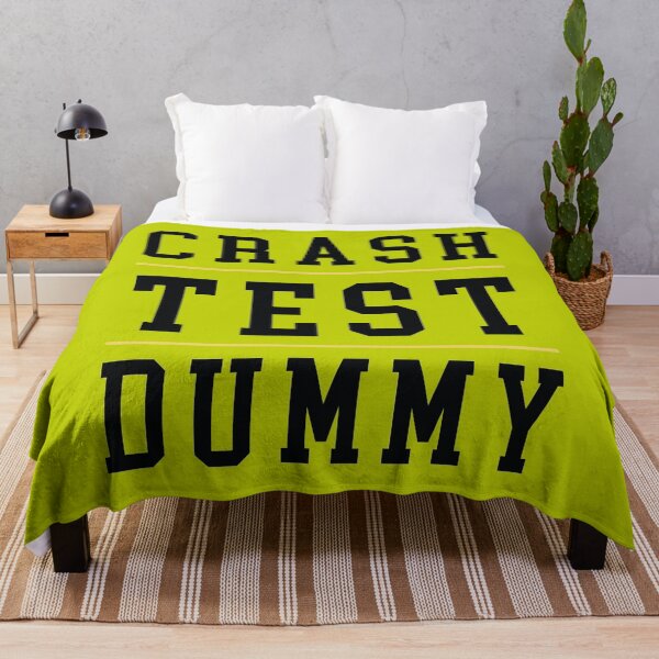 Item preview, Crash Test Dummy Yellow Dark Black Text with Yellow Line Separated designed and sold by activlifewear.