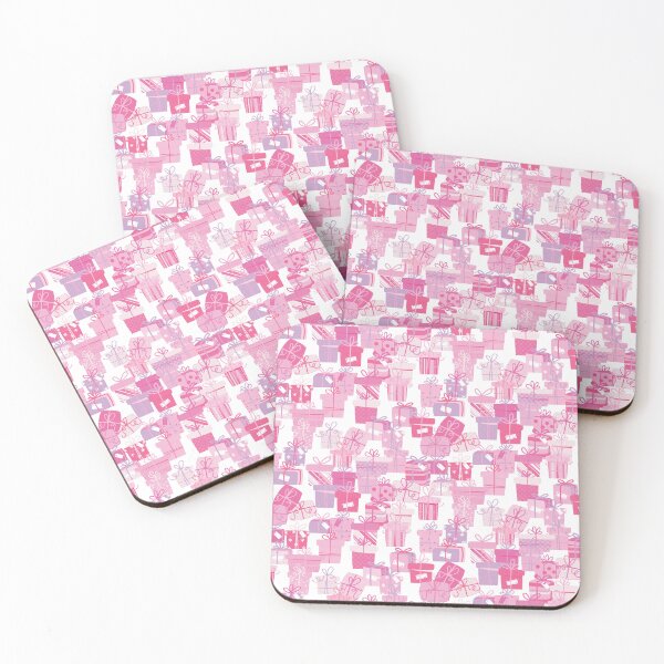 Item preview, Gift Exchange-Bubble Gum Palette-Retro Look wrapped Gift Boxes designed and sold by Annette Chabidon Studio.