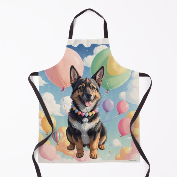 Item preview, Portrait adorable German Shepherd beautiful colorful landscape designed and sold by Tio-Tecun.