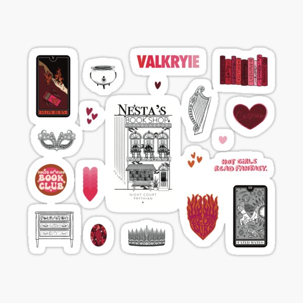 Item preview, ACOTAR Nesta Sticker Pack designed and sold by elizabethianart.