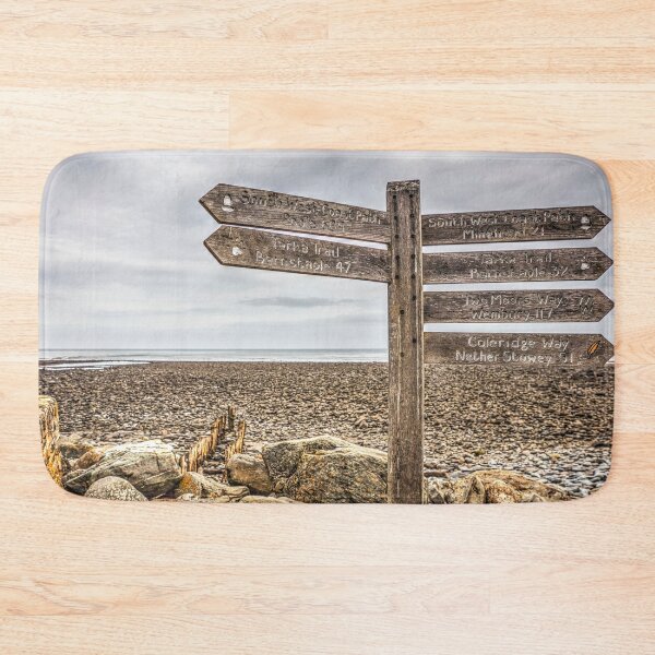 Item preview, Lynmouth Beach Sign, Devon, England designed and sold by Paul Thompson Photography.
