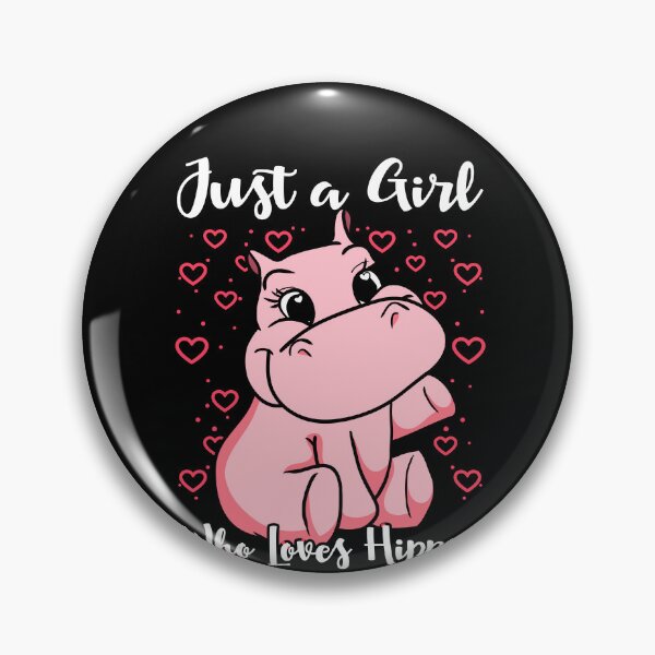 Item preview, Just a Girl Who Loves Hippos Woman Cute designed and sold by BlueBerry-Pengu.