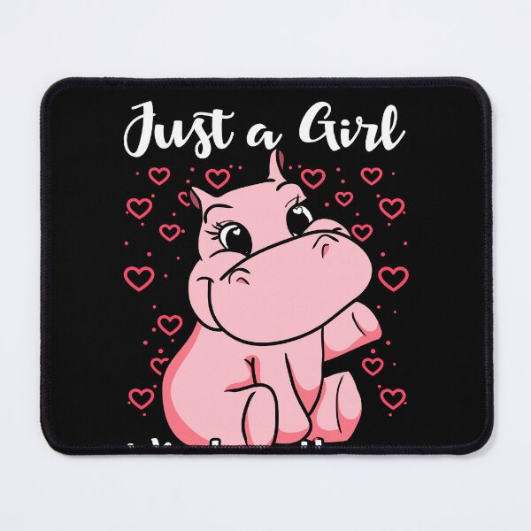 Item preview, Just a Girl Who Loves Hippos Woman Cute designed and sold by BlueBerry-Pengu.