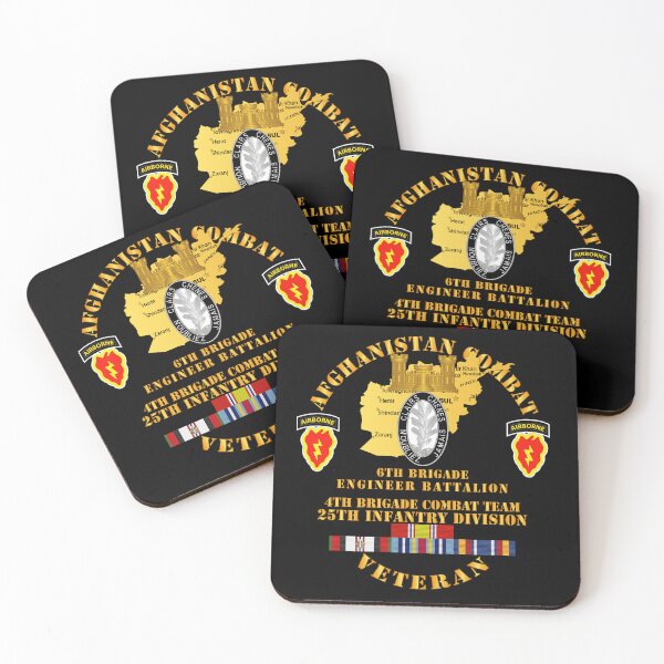 Item preview, Army - Afghanistan - Vet - 6th Bde Eng Bn - 4th BCT 25th ID w AFGHAN SVC designed and sold by Military Insignia Products.