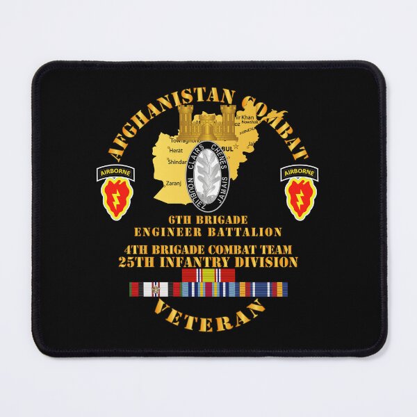 Item preview, Army - Afghanistan - Vet - 6th Bde Eng Bn - 4th BCT 25th ID w AFGHAN SVC designed and sold by Military Insignia Products.