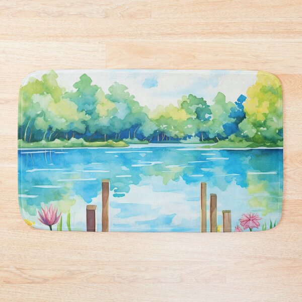 Item preview, Riverfront Tranquility: Blossoms by the Dock designed and sold by LittleLuvies.