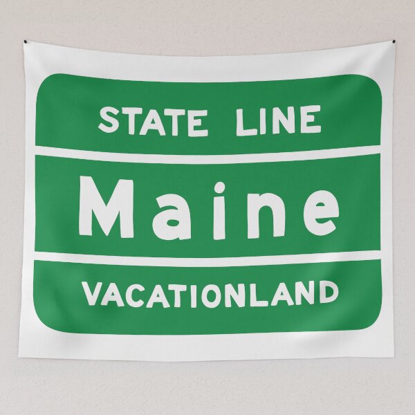 Item preview, Welcome to Maine State Line Sign Vacationland designed and sold by Nickwilljack.
