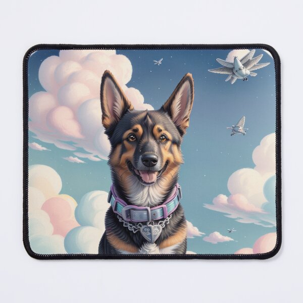 Item preview, Portrait adorable German Shepherd beautiful colorful landscape designed and sold by Tio-Tecun.