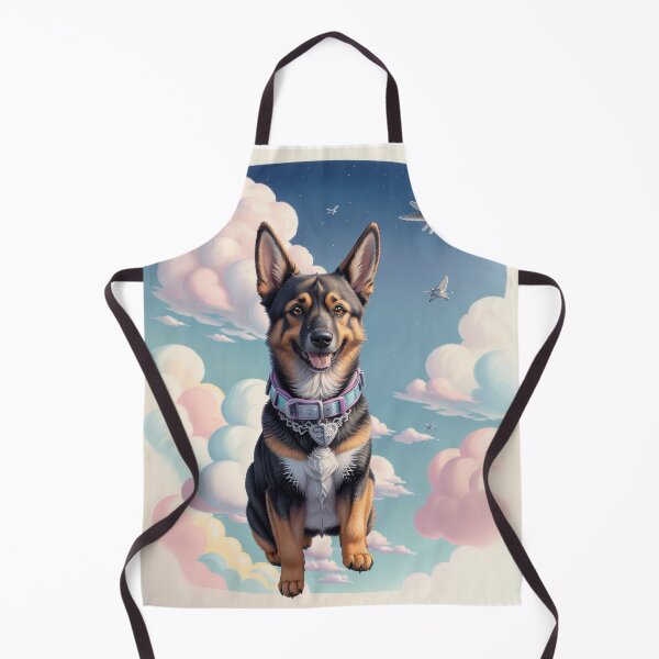 Item preview, Portrait adorable German Shepherd beautiful colorful landscape designed and sold by Tio-Tecun.