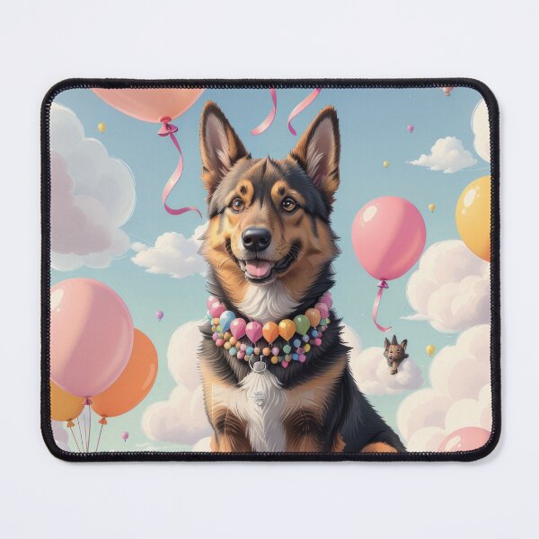 Item preview, Portrait adorable German Shepherd beautiful colorful landscape designed and sold by Tio-Tecun.