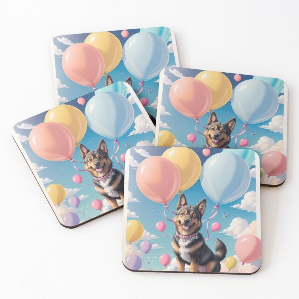 Item preview, Portrait adorable German Shepherd beautiful colorful landscape designed and sold by Tio-Tecun.