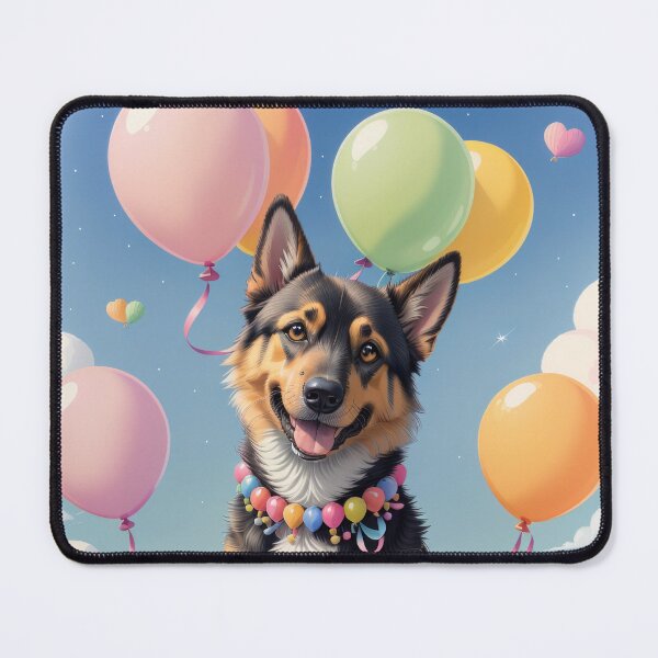 Item preview, Portrait adorable German Shepherd beautiful colorful landscape designed and sold by Tio-Tecun.