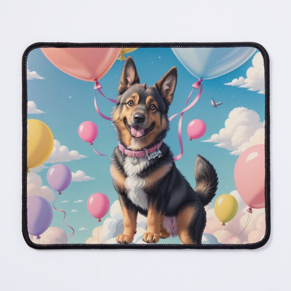 Item preview, Portrait adorable German Shepherd beautiful colorful landscape designed and sold by Tio-Tecun.