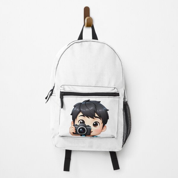 Item preview, Asian happy cute boy photographer with camera. designed and sold by athurbubble.