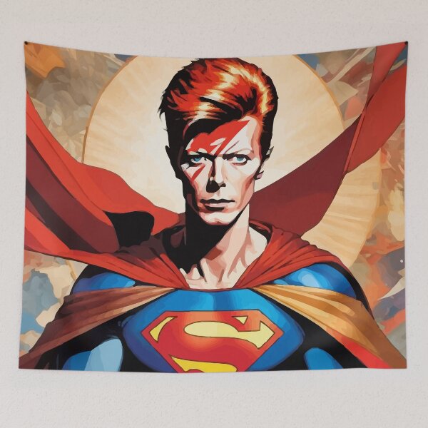 Item preview, Digital portrait of a superhuman inspired by David Bowie designed and sold by clon-dot-net.