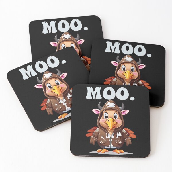 Item preview, Moo Turkey - Funny Thanksgiving Fake Cow mooing designed and sold by smailjr.