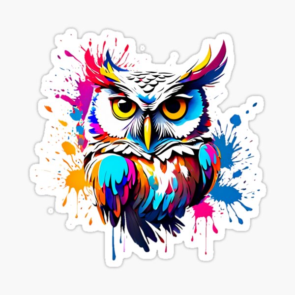 Chromatic Owl Sticker
