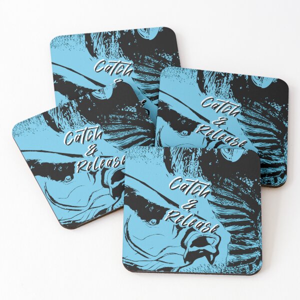 Item preview, Catch & Release Blue Fishing Graphic Motif designed and sold by FishingMD.