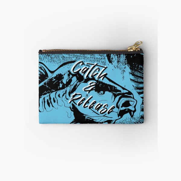 Item preview, Catch & Release Blue Fishing Graphic Motif designed and sold by FishingMD.