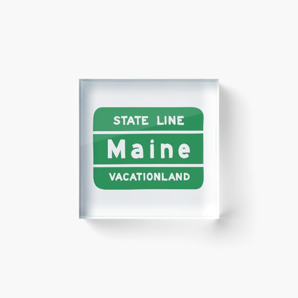 Item preview, Welcome to Maine State Line Sign Vacationland designed and sold by Nickwilljack.