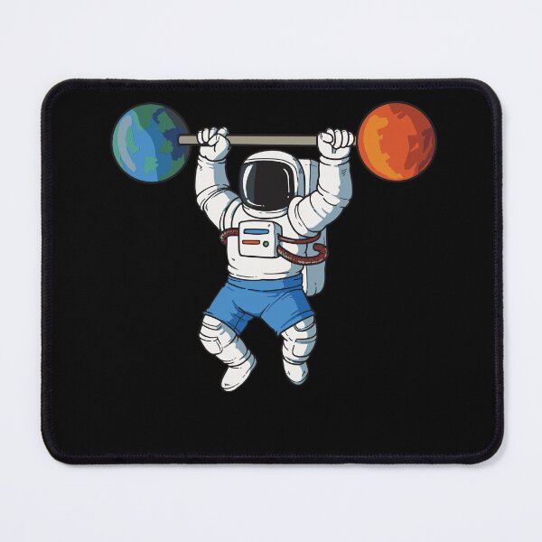 Item preview, Astronaut Weightlifter Weight Space designed and sold by MooonTees.