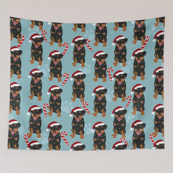 Item preview, Christmas Rottweiler Dog Pattern designed and sold by KantstandyaC.