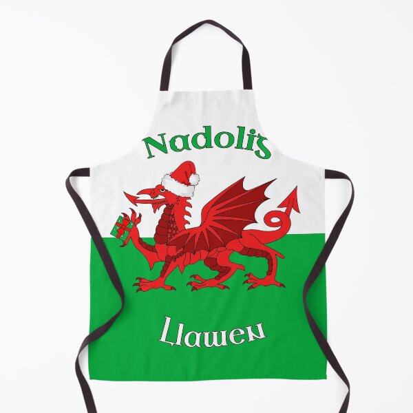 Item preview, Nadolig Llawen - Christmas Welsh Dragon Flag designed and sold by SolarCross.