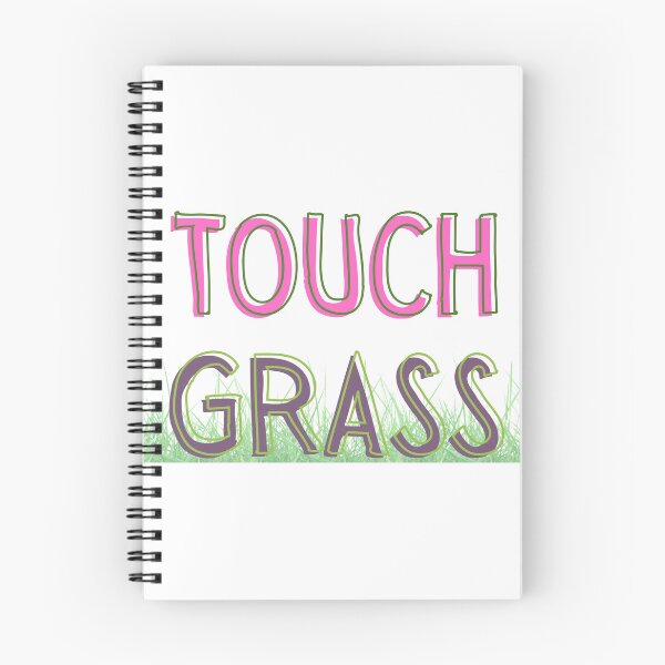 Item preview, go touch grass pink and green  designed and sold by Madie Grace.