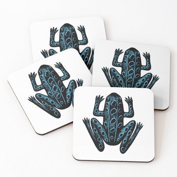 Item preview, Psychedelic Frogs - Cyan designed and sold by TheBigRooster.