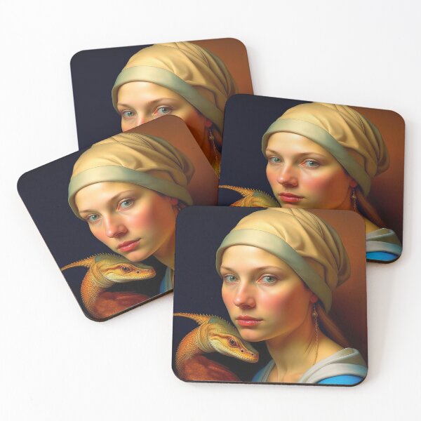 Item preview, Renaissance Lady With  Lizard designed and sold by LanaGustavsson.