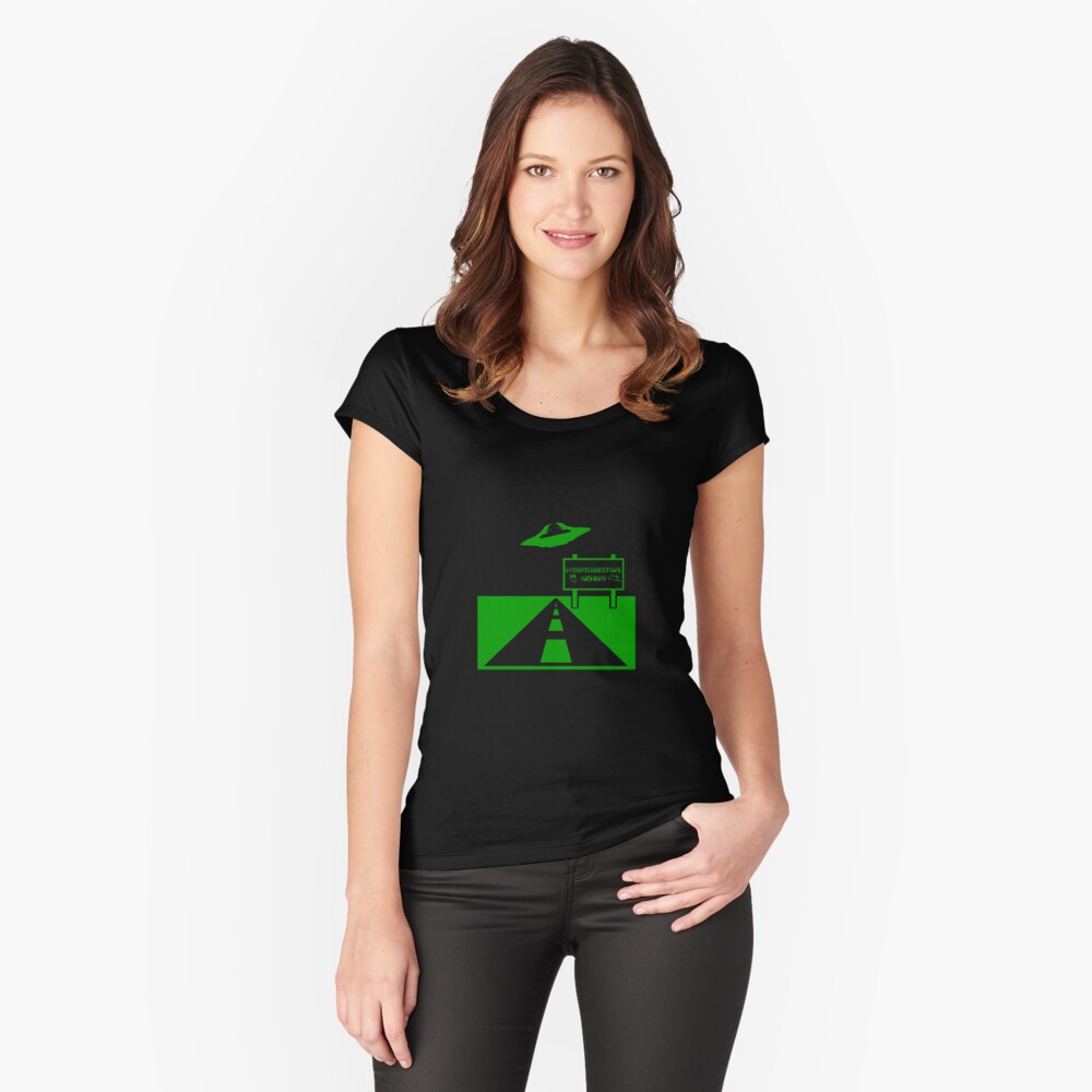 Item preview, Fitted Scoop T-Shirt designed and sold by roswellboutique.