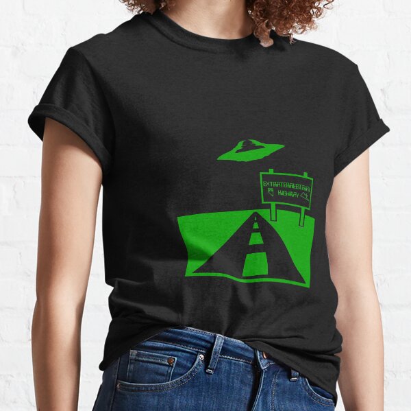 Item preview, UFO over the Road designed and sold by roswellboutique.