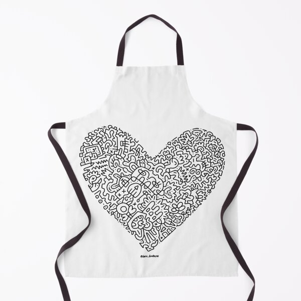 Item preview, White Heart of doodles designed and sold by Demi-doodles.