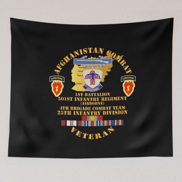 Item preview, Army - Afghanistan - Vet - 1st Bn 501st -4th BCT 25th ID w AFGHAN SVC designed and sold by Military Insignia Products.